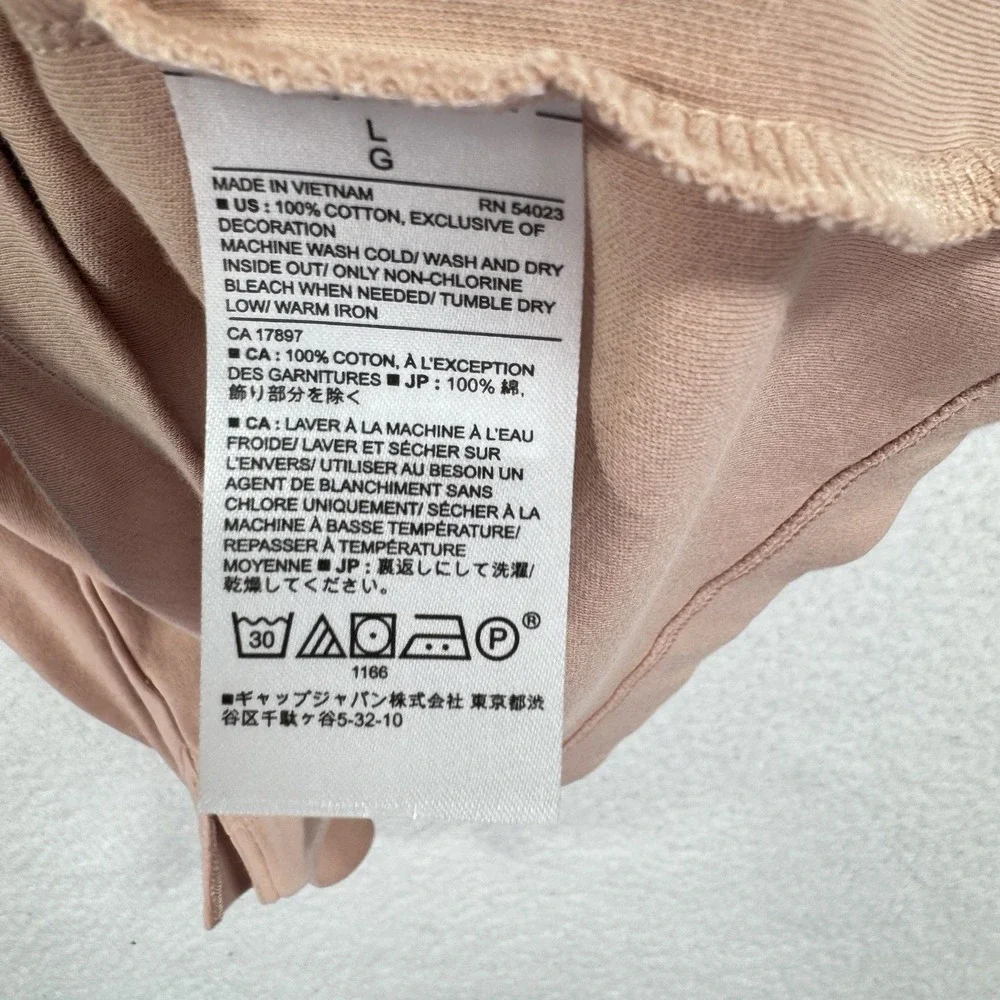Banana Republic Dress Polo Shirt Mens Large Peach Pink Short Sleeve Casual‎